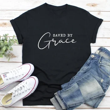 Women's 'Saved By Grace' Christian T-shirt
