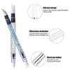 5pcs Set Dual-Ended Silicone Head Carving Dotting Pen Nail Art Silicone Sculpture Pen Brushes Rhinestone Crystal Handle Tool 3