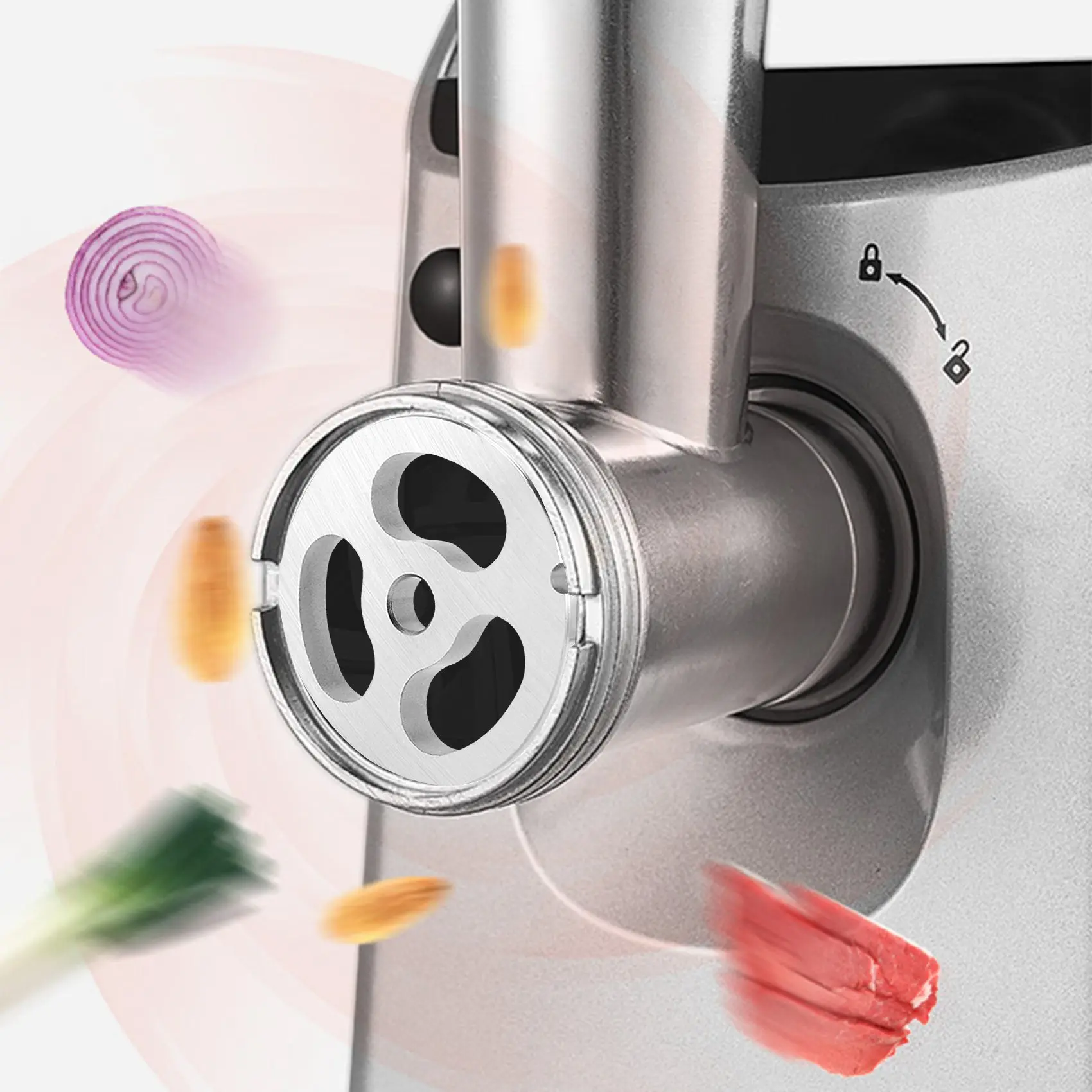 Stainless Steel Meat Grinder Plate Discs Blades Type 12 For Kitchenaid Mixer FGA Food Chopper Meat Grinders F