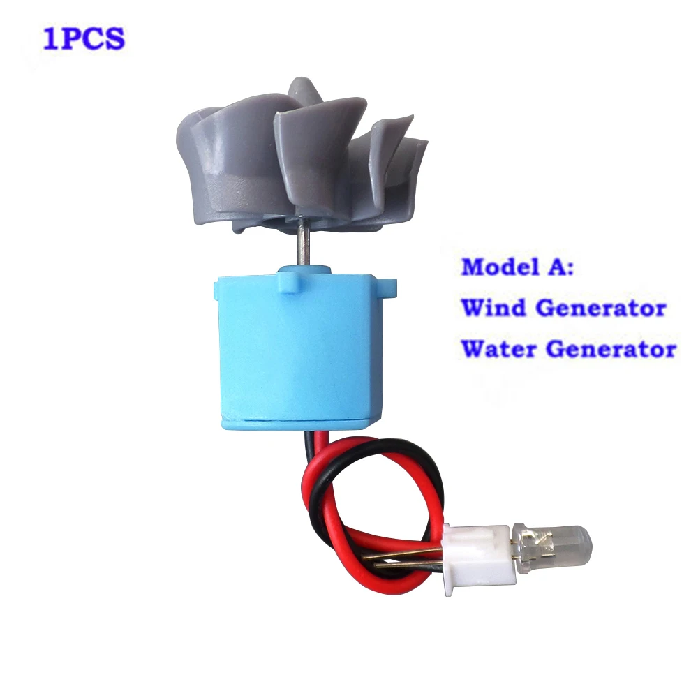 1pcs Micro Wind Turbines Generator Hydraulic Wasser Generator Water for AC Power Water Teaching DIY Kit Test