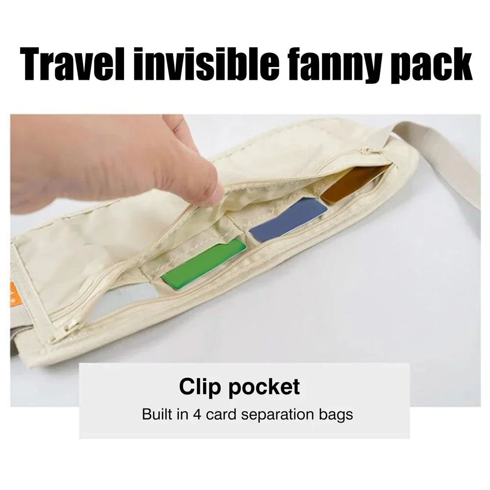 QuestionInvisible Travel Waist Packs, Sports Essential Belt, Storage Bag, Hidden ActivWallet, Accessrespiration