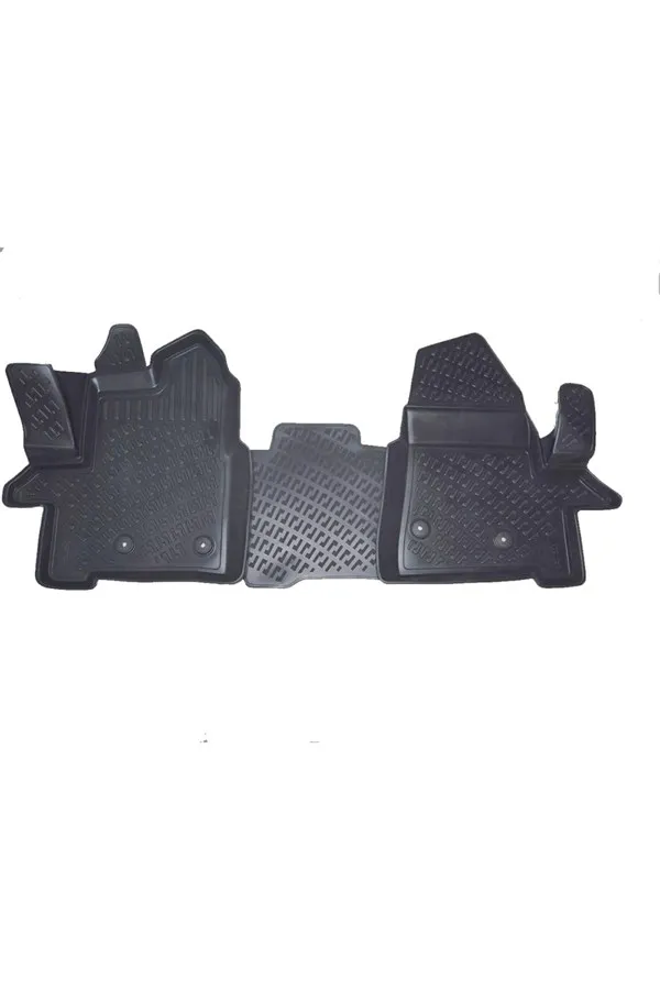 Ford Transit Van 2019 Modello 4D Rubber Set. Tappetini Personalizzati, Clip Di Fissaggio Antiallergici, Inodore E Antiscivolo.