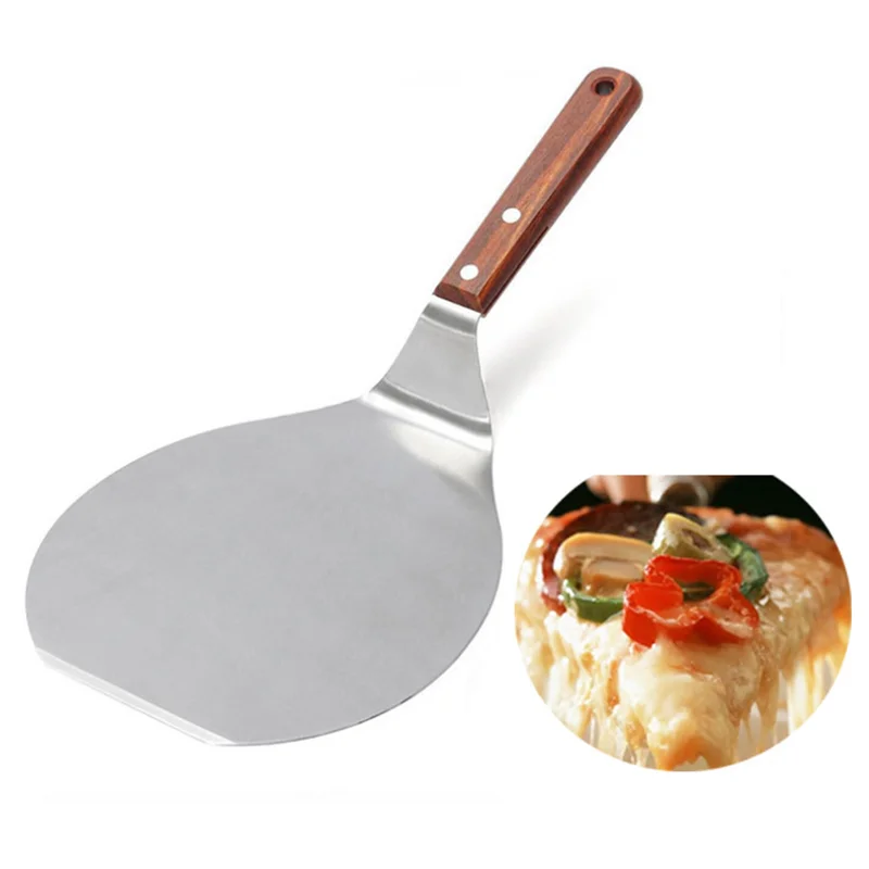 Set 3 Pezzi Per Pizza: Tagliapizza, Pala E Buccia In Legno E Alluminio – Attrezzi Professionali Per Pizza Fatta In Casa, Pane E Torte - 6