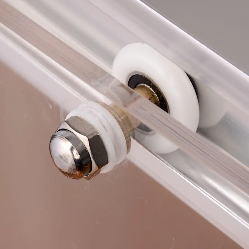 Shower Room Accessories 8PCS 20/23/25/27mm Diameter Shower Glass Sliding Door Hanging Wheel Roller Bathroom Sliding Cabinet Eccentric Pulleys