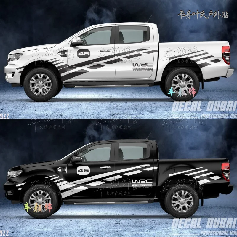 

Car sticker FOR Ford Ranger wildtrack body exterior with fashionable sports decal accessories for F150 decal