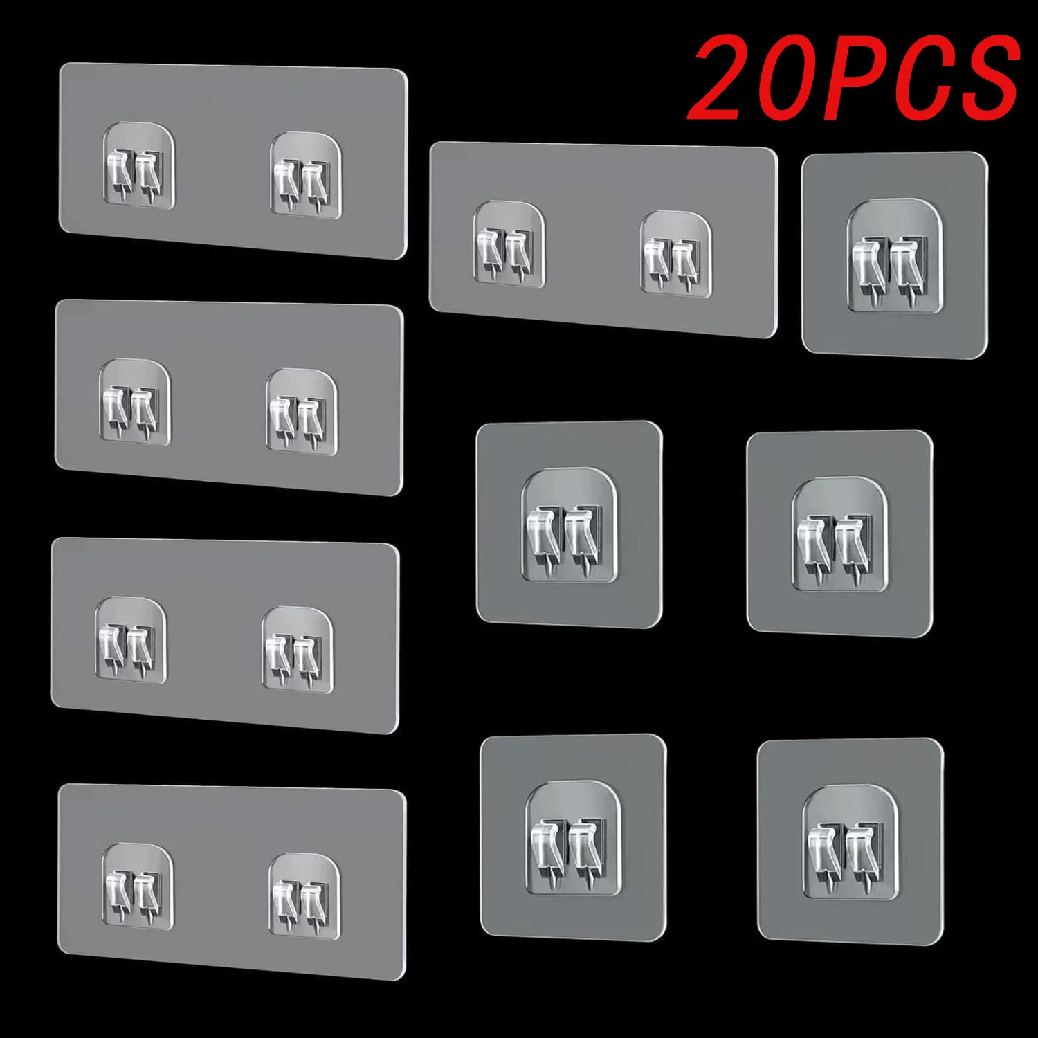 레트로 벽 후크 행거 문짝 벽 마운트 코트 후크, 나사 흡입 무거운 하중 랙, 주방 욕실 액세서리, 20 개 