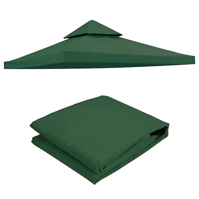3X3M Vászon Kemping Túrázás Nap Menedékhely Szabadtéri Sátor Lombkorona Felső Tetőfedele Terasz Napfényes Ruhák Árnyék Menedék Csere Alkatrész - Image 4