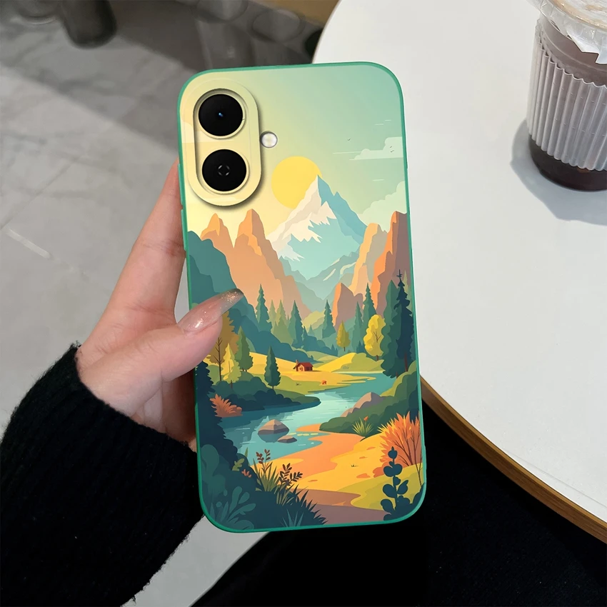 Pretty Flowers Pattern Full Coverage Soft Silicone Phone Case Cover