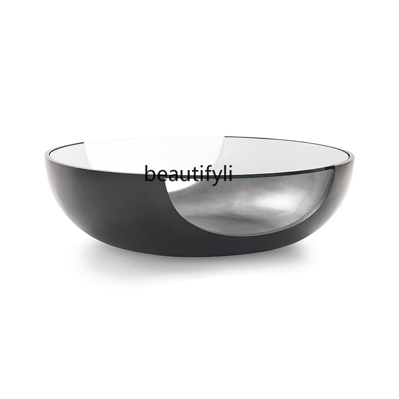 

Nordic Designer Model Simple Coffee Table FRP Personality round Tea Table Sales Department Tea Table