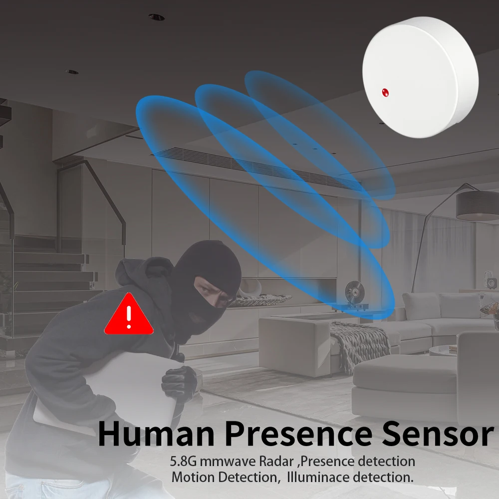 WiFi/ZigBee Smart Human Presence Detector Millimeter Wave Radar Detection Sensor