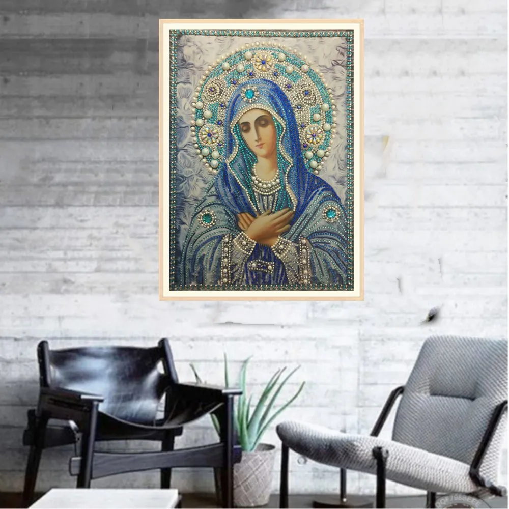 Special Shaped Round Crystal Drill 5D DIY Diamond Painting Embroidery Icon Religion Rhinestones Cross Stitch Gift Decor diamond painting,diamond painting accessories