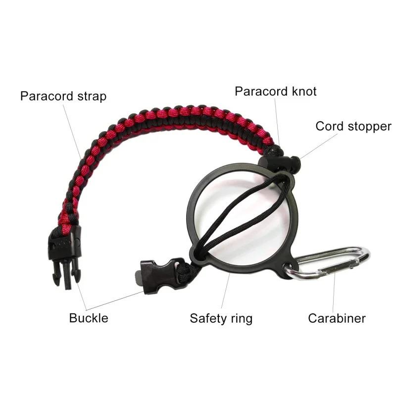 12-64oz 물병 액세서리 Paracord 로프 홀더 와이드 입 병 휴대용 로프 핸드 스트랩 컵 캐리어 컬러 Cupful 로프