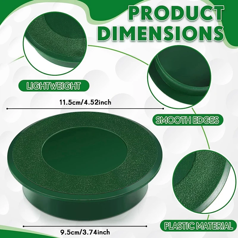 6 Piece Golf Cup Cover Golf Hole Putting Green Cup Green For Garden  Backyard Outdoor Activities - AliExpress