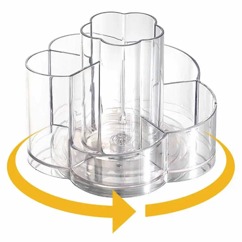 Rotating Makeup Organizer 6 Slots Cosmetic Storage And Vanity Perfume Organizers 360 Degree Rotating Makeup Organizer For Vanity