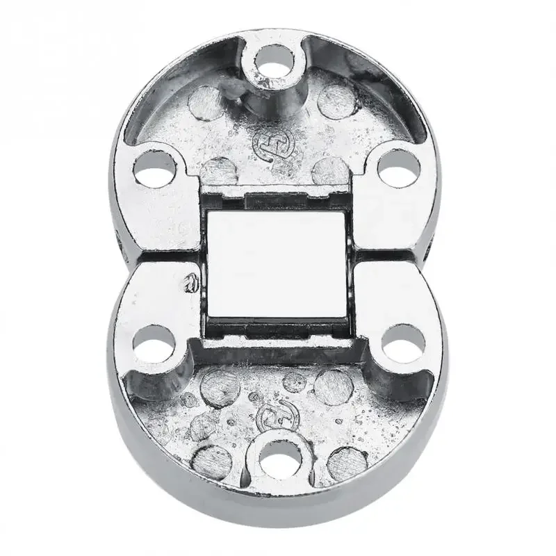 10Pcs Zinc Alloy Hinge Self-Supporting Folding Table Hinges Home Flap Tables Furniture Oval Hardware Folding Table Hardware