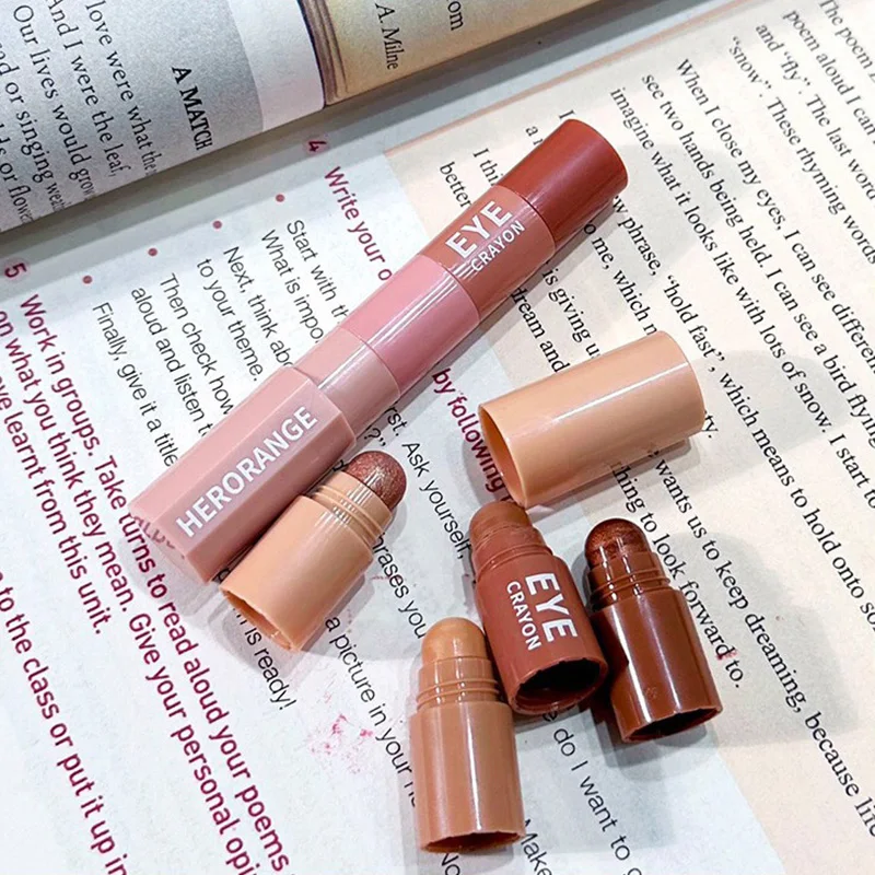 Mini Bullet Eye Shadow Stick 4 Colors Highlight Matte Shimmer