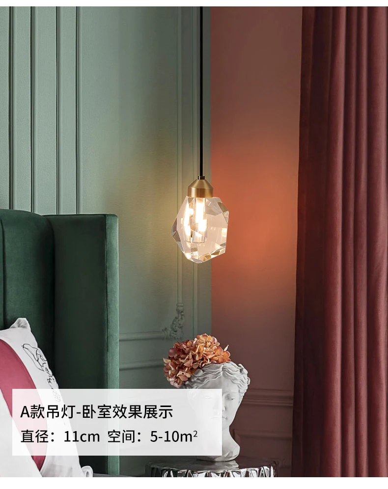 Lustre de Luxo Quarto das Crianças Teto para Entrada Decoração para Casa Moderno Cristal Nordic Design Luzes Corredor Lampara Jw50dd 7 Computers & Electronics