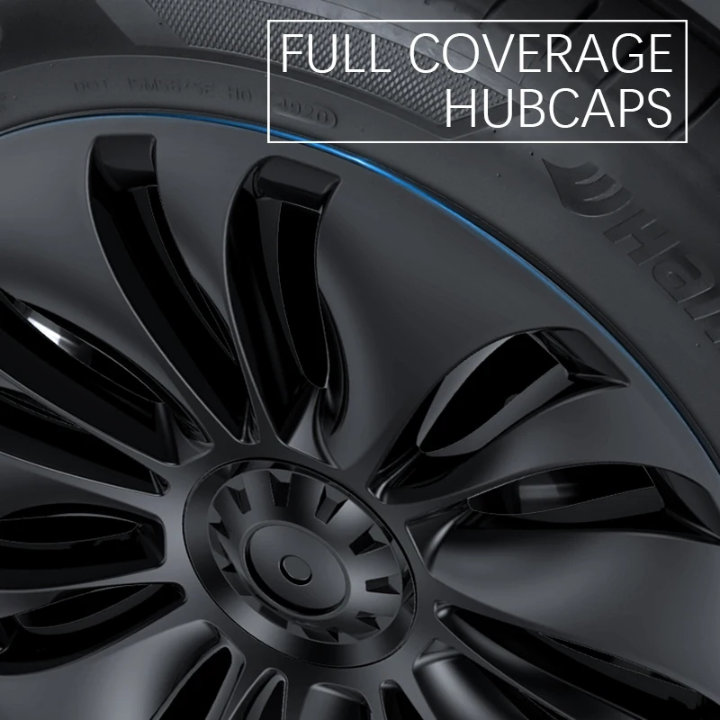 For Tesla Model Y 2023 Turbine Wheels Full Cover Hub Cap 19 Inch Hubcap  Protecting Hub 2018-2022 4PCS /Set Car Accessory