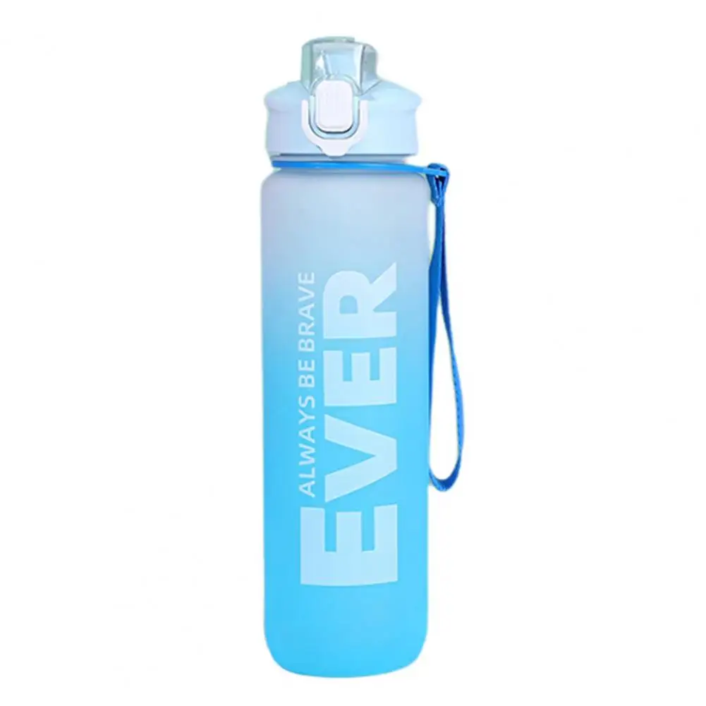 1000ml Water Bottle Clear Scale Bounce Cover Sport Cup Portable