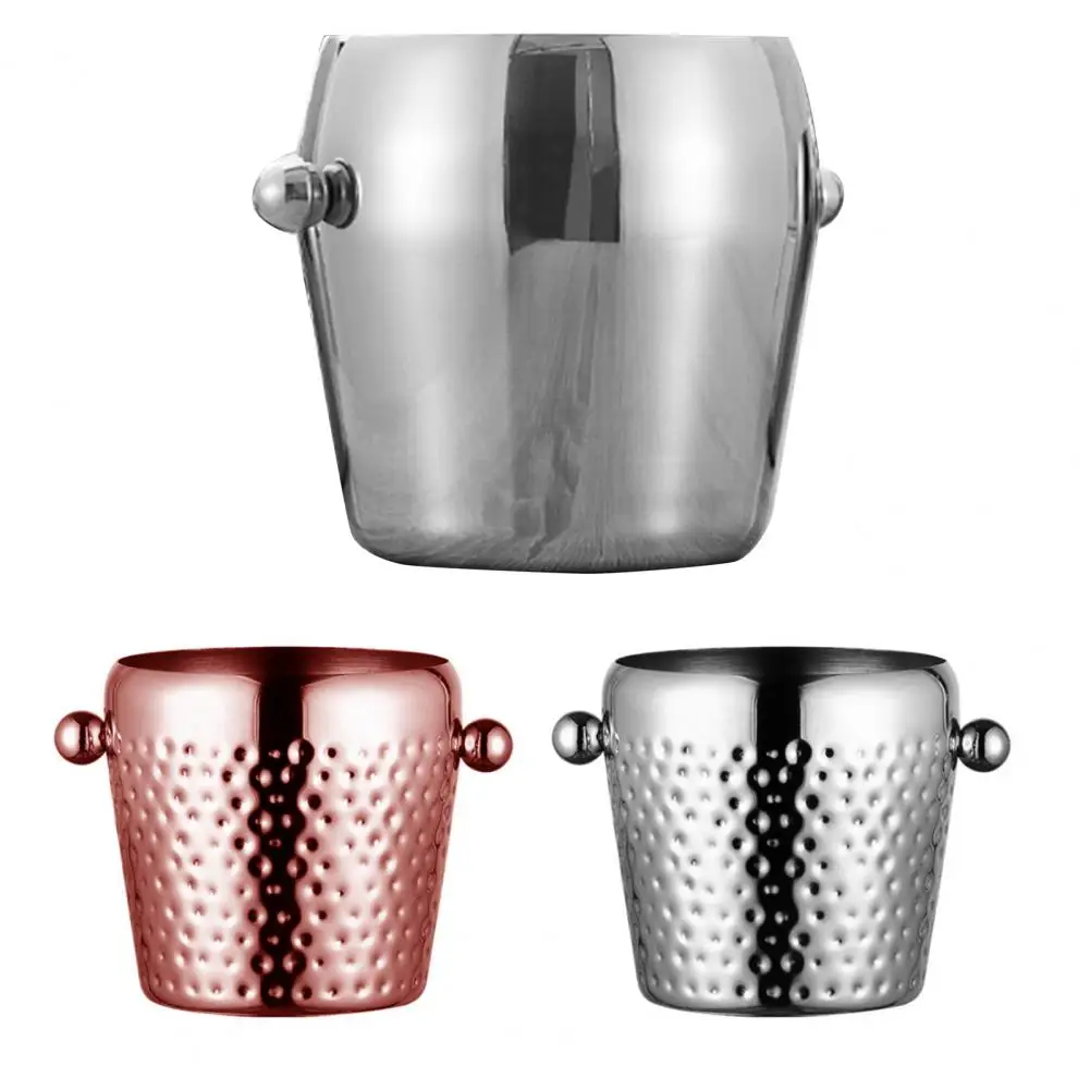 Wine Chiller Eco-friendly Bottle Cooler Rust-proof Ice Barrel 3 Styles Ice Bucket Single Layer Beer Chiller for Bar