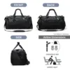 Likros Sports Gym Bag Travel Duffel Bag with Shoes Compartment for Men Women 40L Lightweight Foldable Duffel Bag Workout Bag 6
