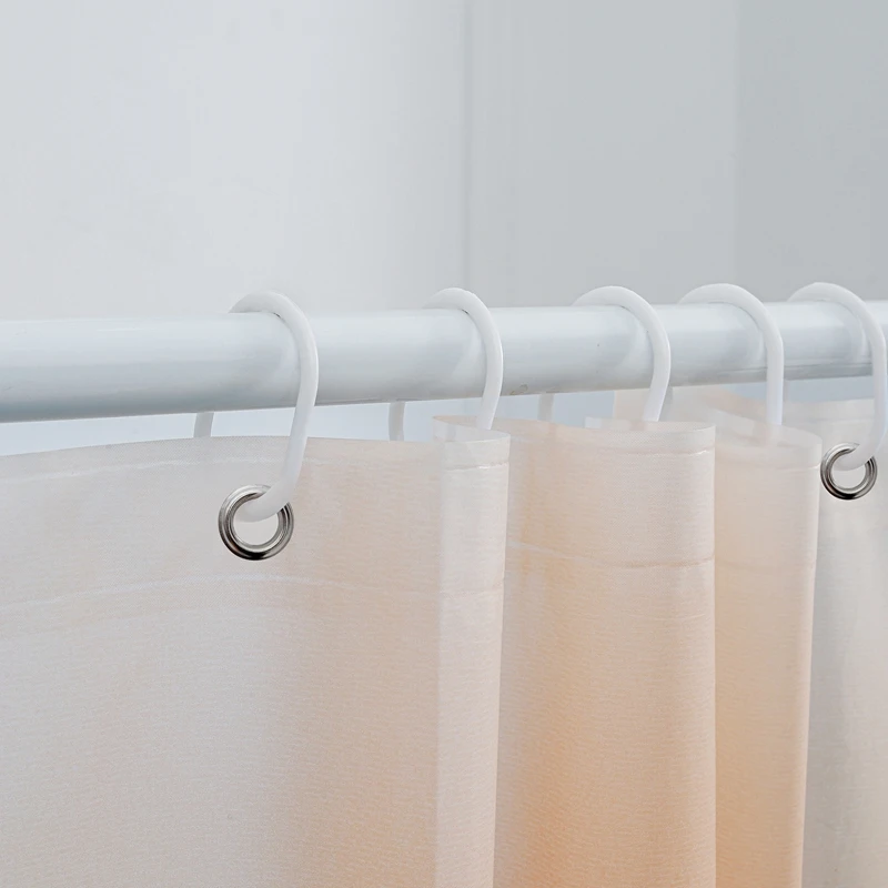 Orange gradient shower curtain lining, shower compartment, 71&ldquo;W X 71&rdquo; h, bathtub, heavy duty waterproof curtain lining, s
