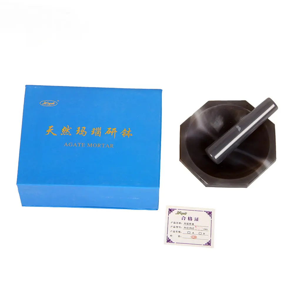 1set 30mm to 130mm Laboratory Carnelian Mortar and Pestle FIRST-GRADE Pure and natural AGATE mortar with pestle lab mortar and pestle