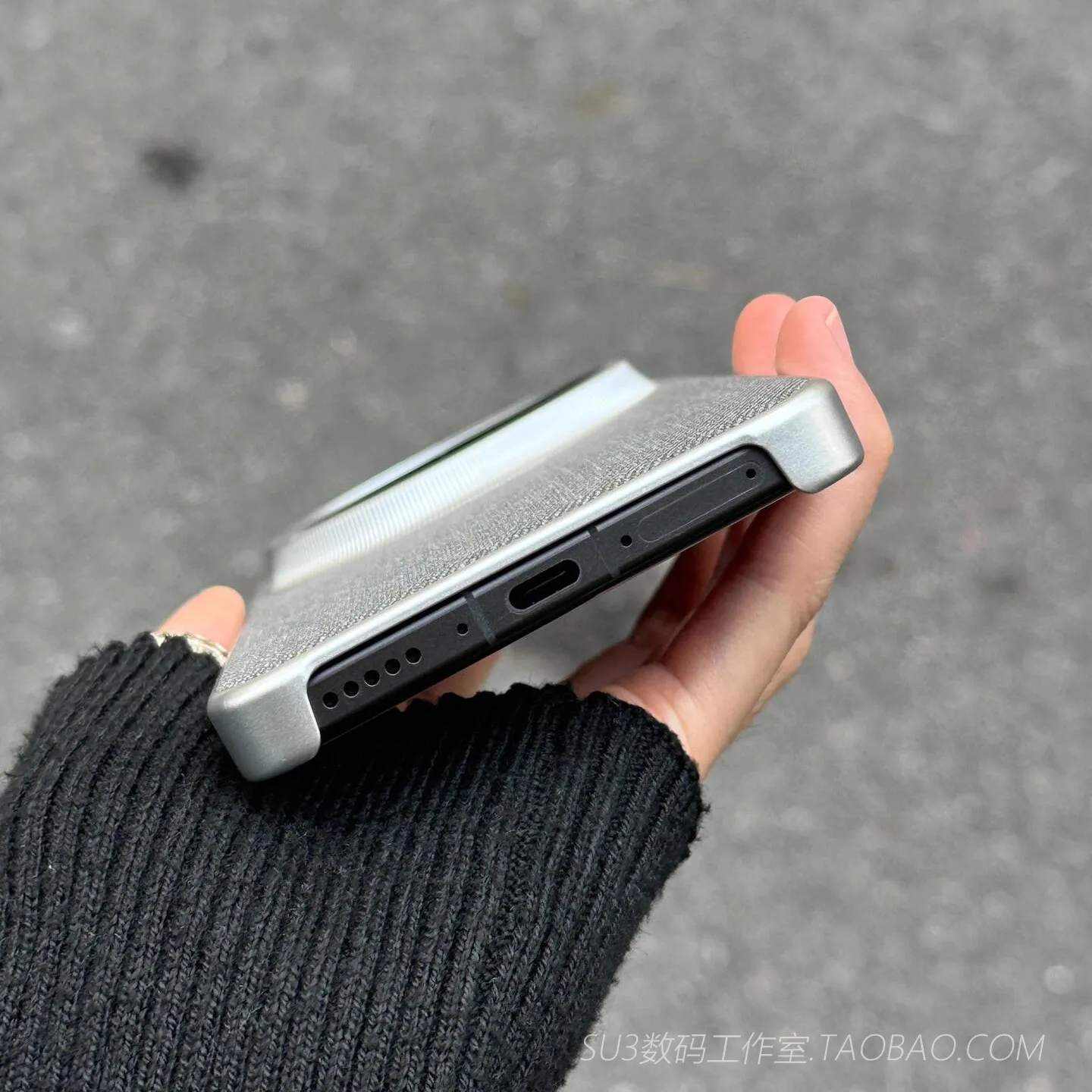 Magnetic Linen Cloth Texture Ultra-Thin Shockproof Acrylic Phone Case