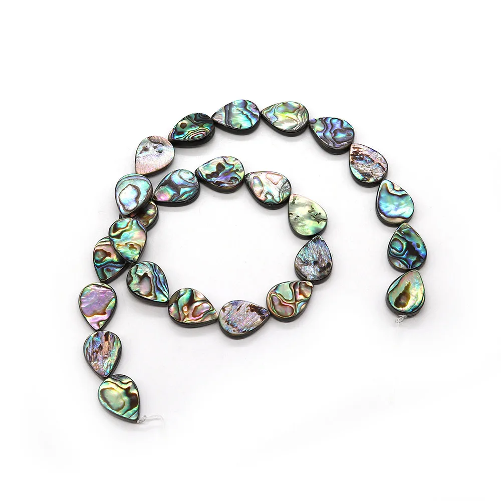 Natural Abalone Shell Drop Shape Straight Hole Beads 8-20mm Charm DIY Necklace Earrings Bracelet Boutique Jewelry Accessories