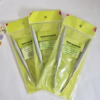80cm Aluminum Porcelain Surface Circular Knitting Needles Round Metal Knitting Needles with Loop Weaving Needles 2-12mm - Image 2