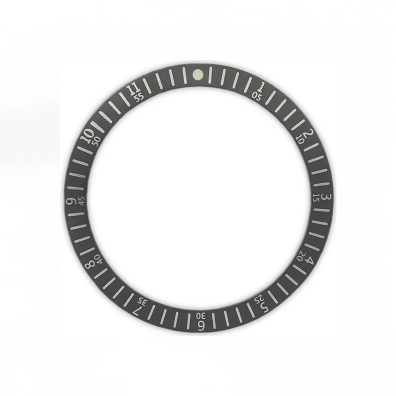 Sleek Flat Fashion Aluminum Watch Bezel Insert - Classic Men's Timepiece Accessory