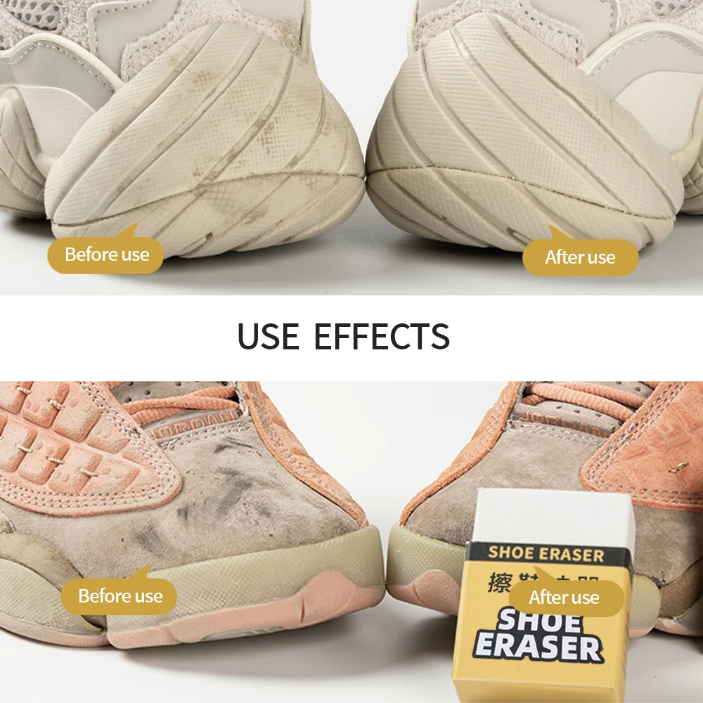 Eraser Shoe Brush White Rubber Block Super Clean Suede Sheepskin Matte Cleaner Leather Scrubbe Sneakers Shoes Care Cleaning Tool 4
