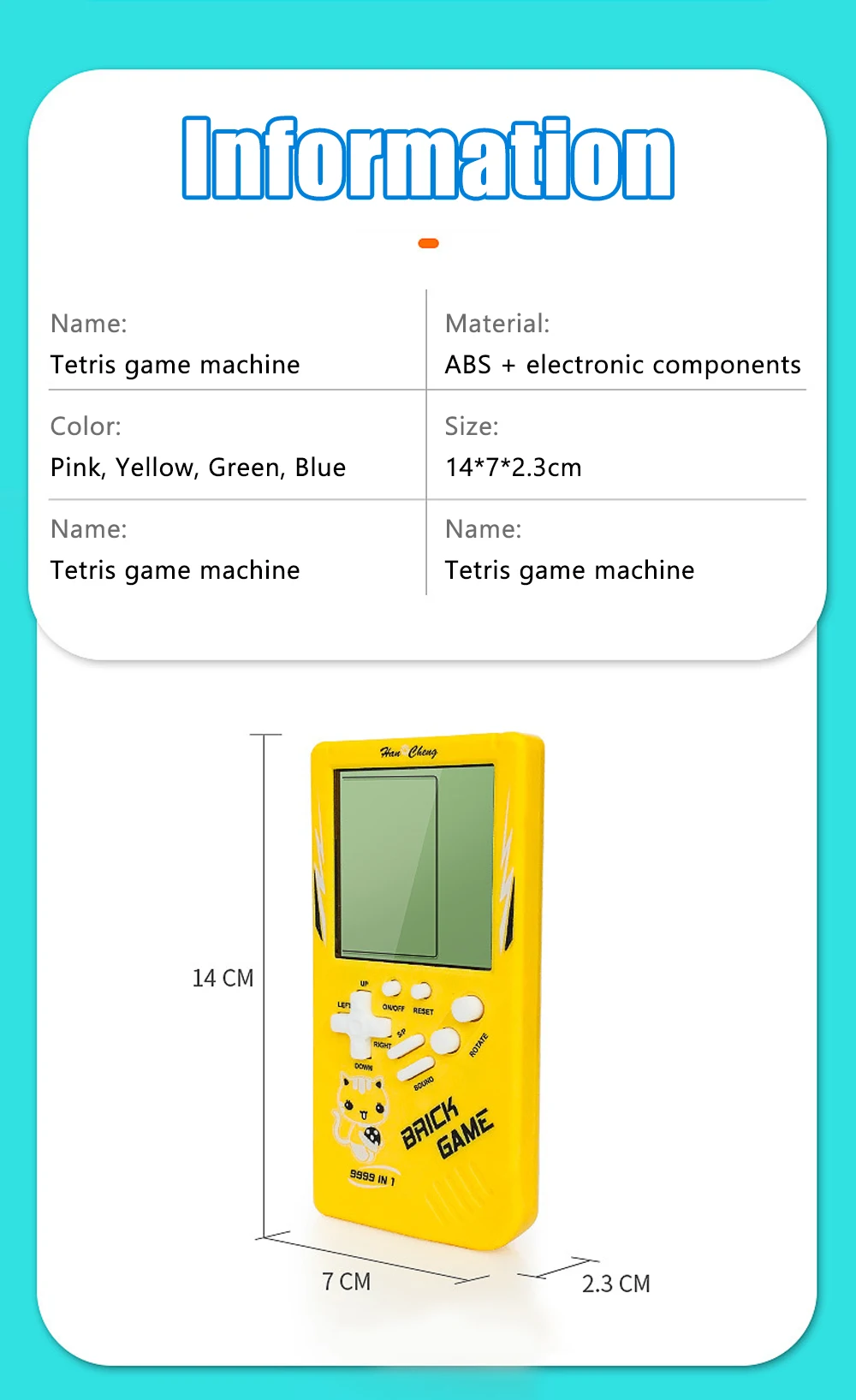 Портативная игровая консоль Tetris в стиле ретро | AliExpress