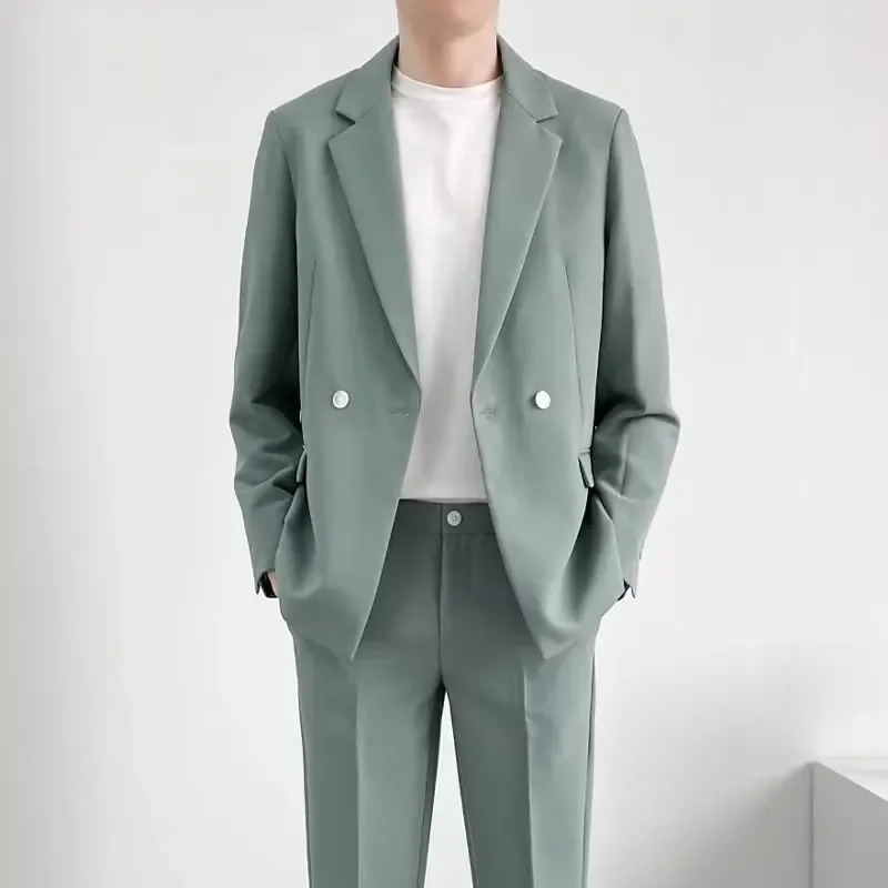 Men Western Suit Casual Business Partner Clothing Spring Autumn Korean Version