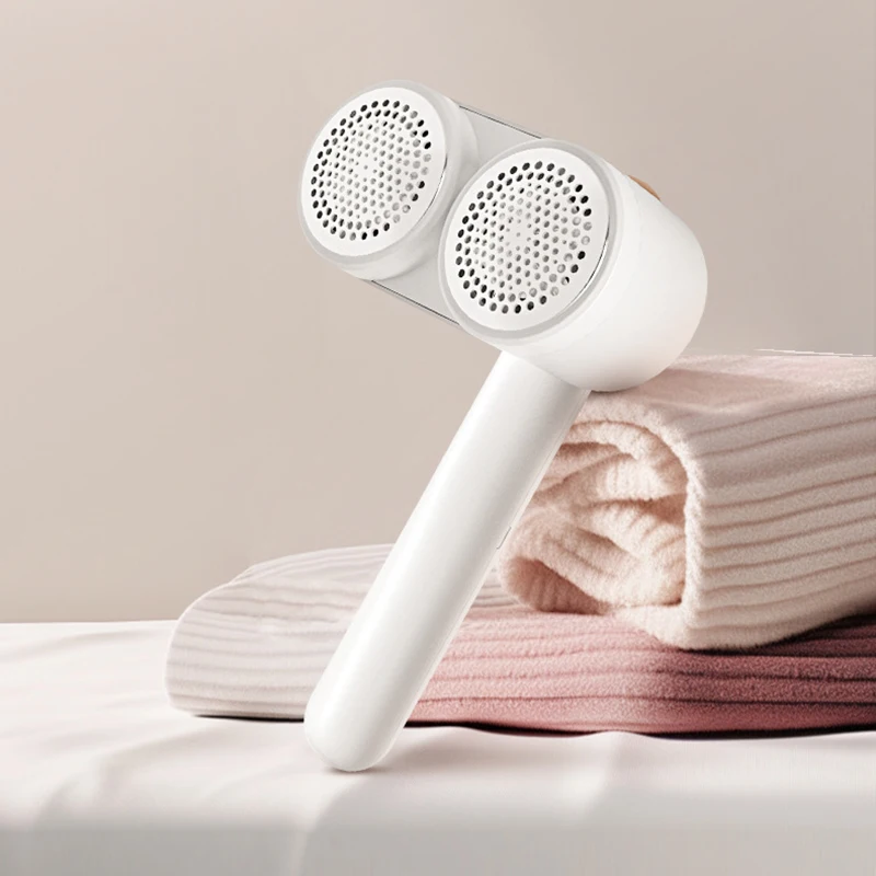 Double Head Lint Remover for Clothes Rechargeable Sweater Shavers to Remove Pilling Electric Fabric Shaver 4-Speeds Remove Fuzz