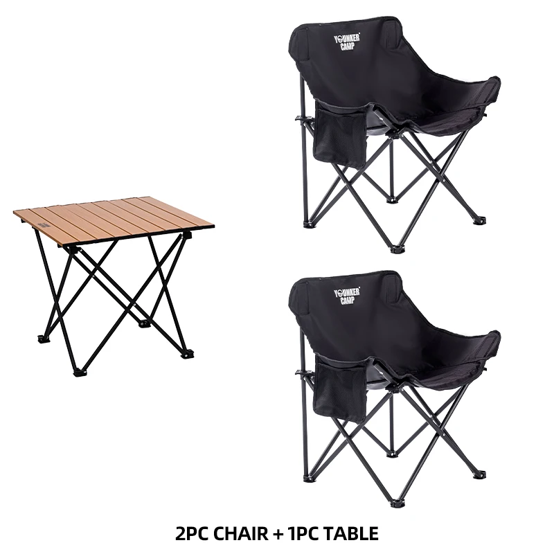 W Table-2pcs Black