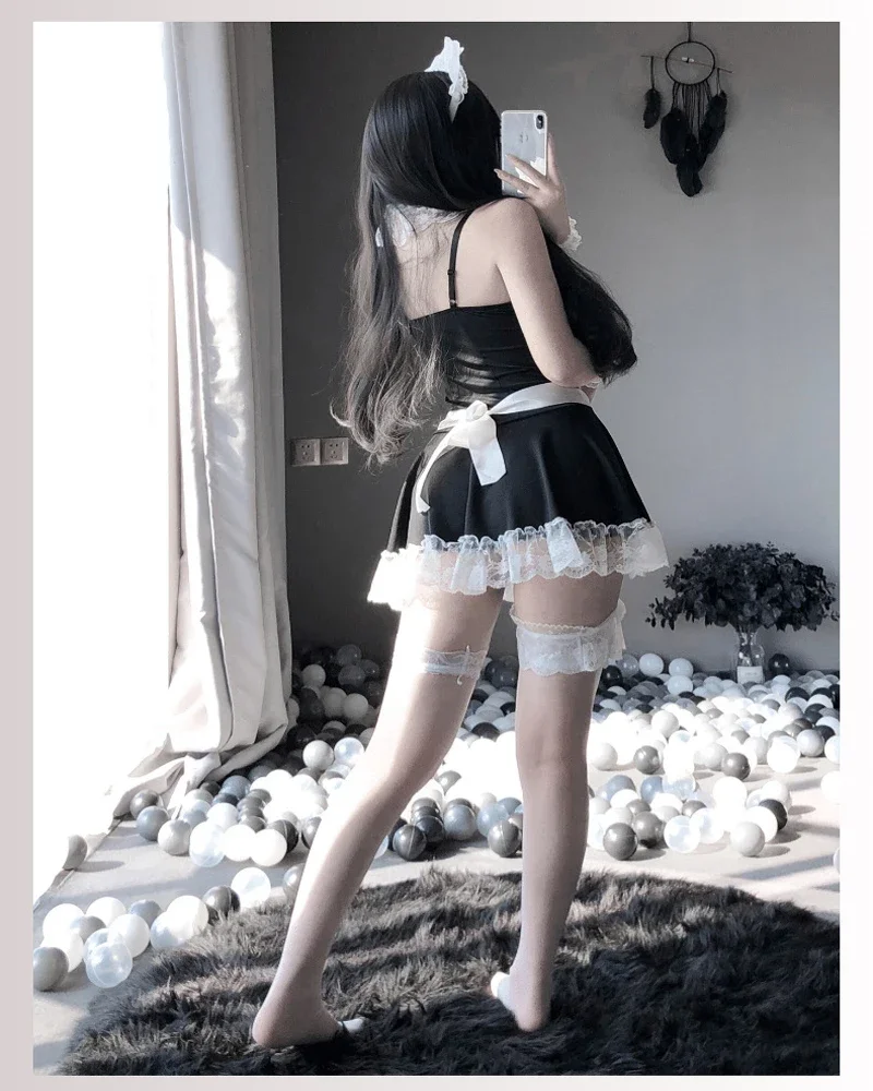 Hot Lolita Maid Uniform Babydoll Dress Lingerie Porn Erotic Role Play Women Sexy Lingerie Maid Cosplay Costumes Maids Underwear women lingerie women lingerie set women cosplay costume