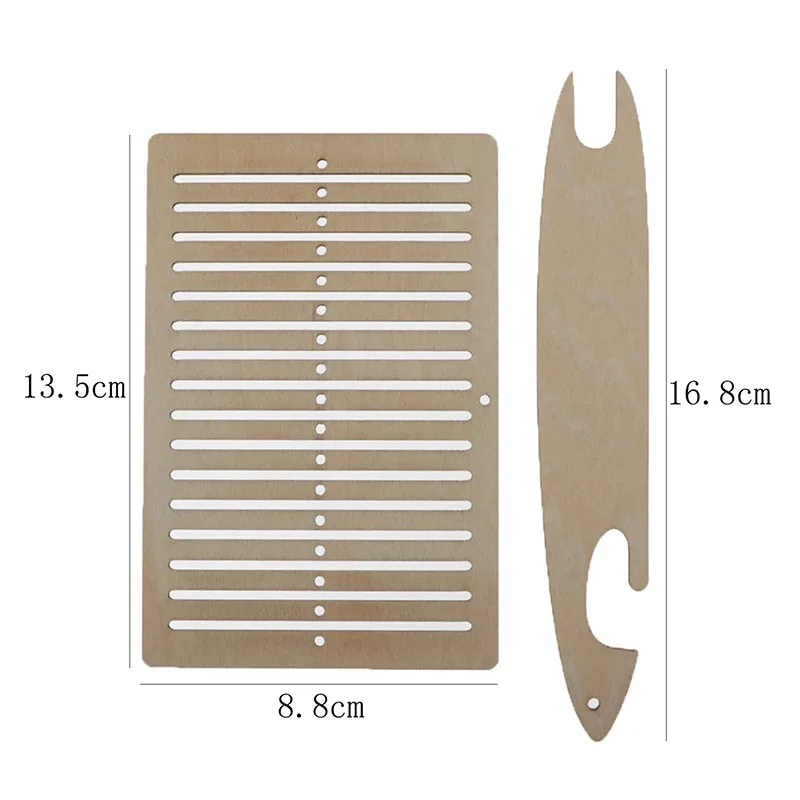 Description Picture 5 of itemDIY Mini Tapestry Table Wooden Weaving Loom Elastic Bands For Weaving Lacing Machine Knit Wood Comb Kids Toys Material Set