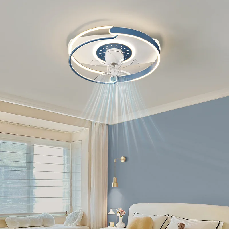 Smart 360&deg; Rotating Ceiling Fan Lights 6 Wind Speeds Bedroom Living Room Remote Control Chandelier