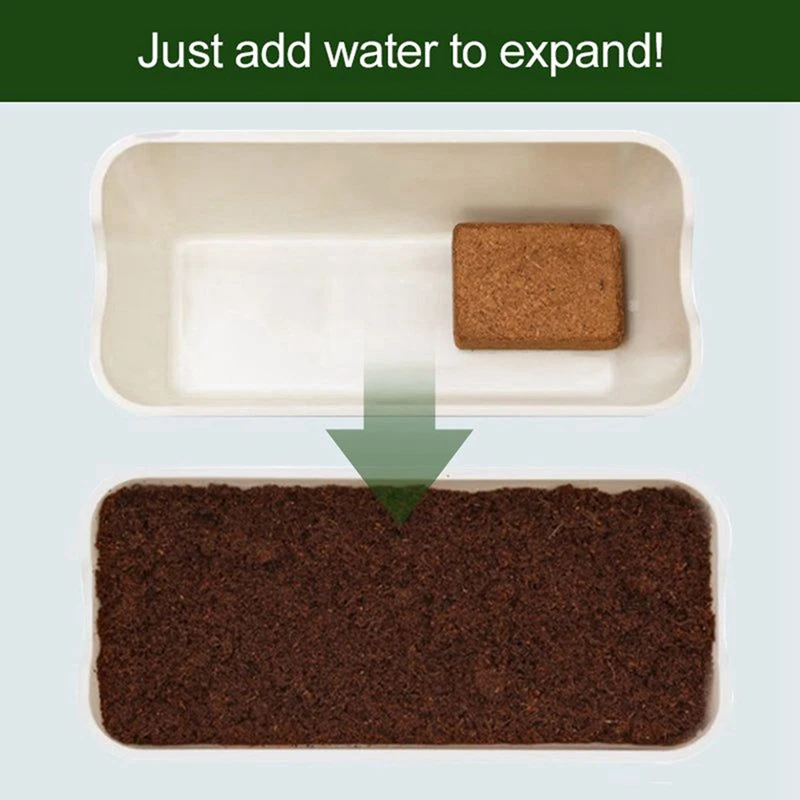 Coconut Fiber Coir Pellet Nutrient Soil Coir Pellet Soil Coconut Bricks Plant Compressed Base 1 PCS