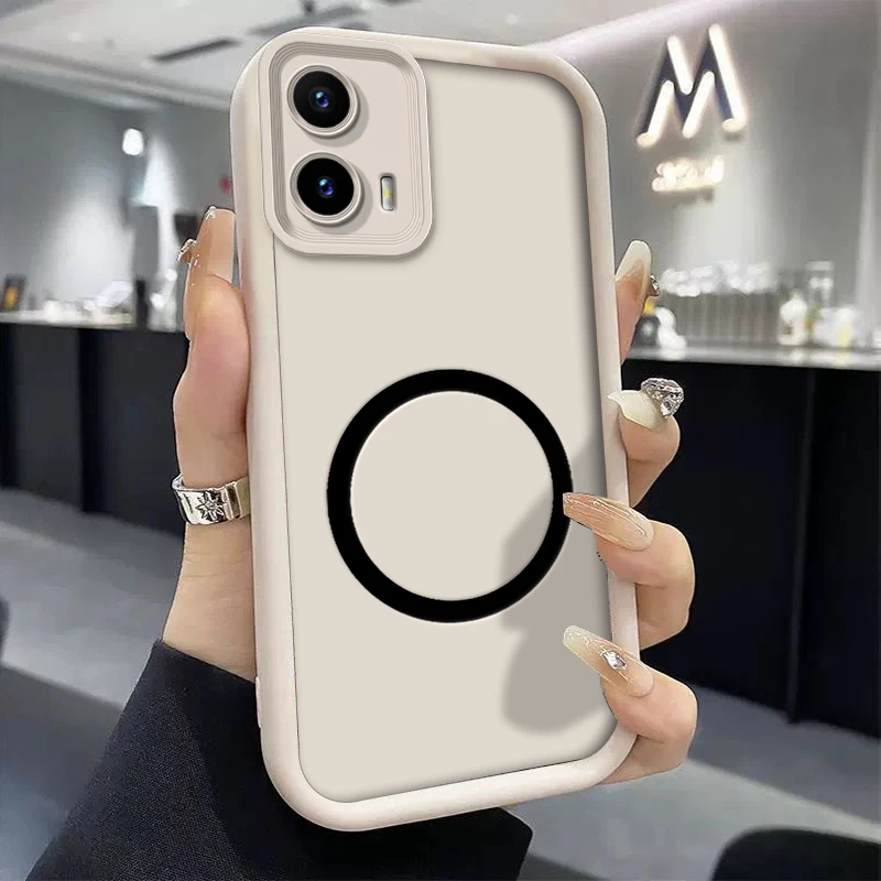 Shockproof Silicone Soft Protective Phone Case with Magnetic Sticker - Bumper Cover