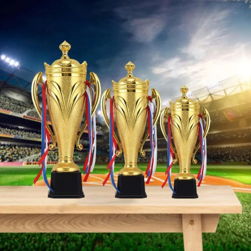 

Golden Statues Trophy Awards Competition Soccer Metal Model Winner Award Trophy Toy Craft Souvenirs School Rewarding Supply