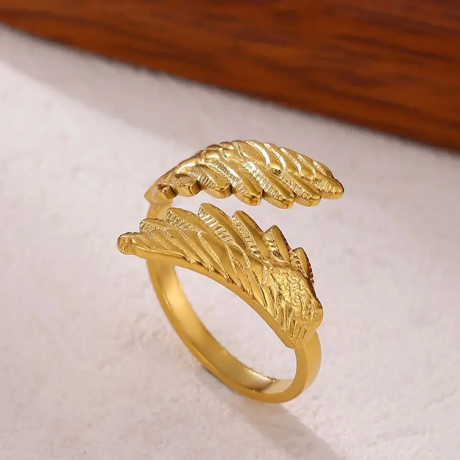 Fashion Angel Wing Rings for Women Men
