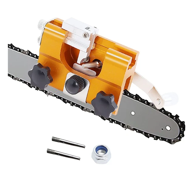 50 Lb Hordozható Fémláncfűrész -Hegyező Anti Rozsda 2Db -Os Daráló Kövek Láncfűrész -Élező Lánc Fűrész Élesítő Tartós - Image 2