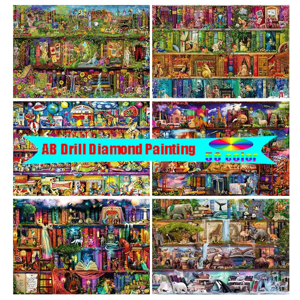 Disney Diamond Art Tarzan Bambi Diamond Painting Art Landscape 5D Full  Drill Kit Princess Bell DIY Cross Stitch Home Decor Gift