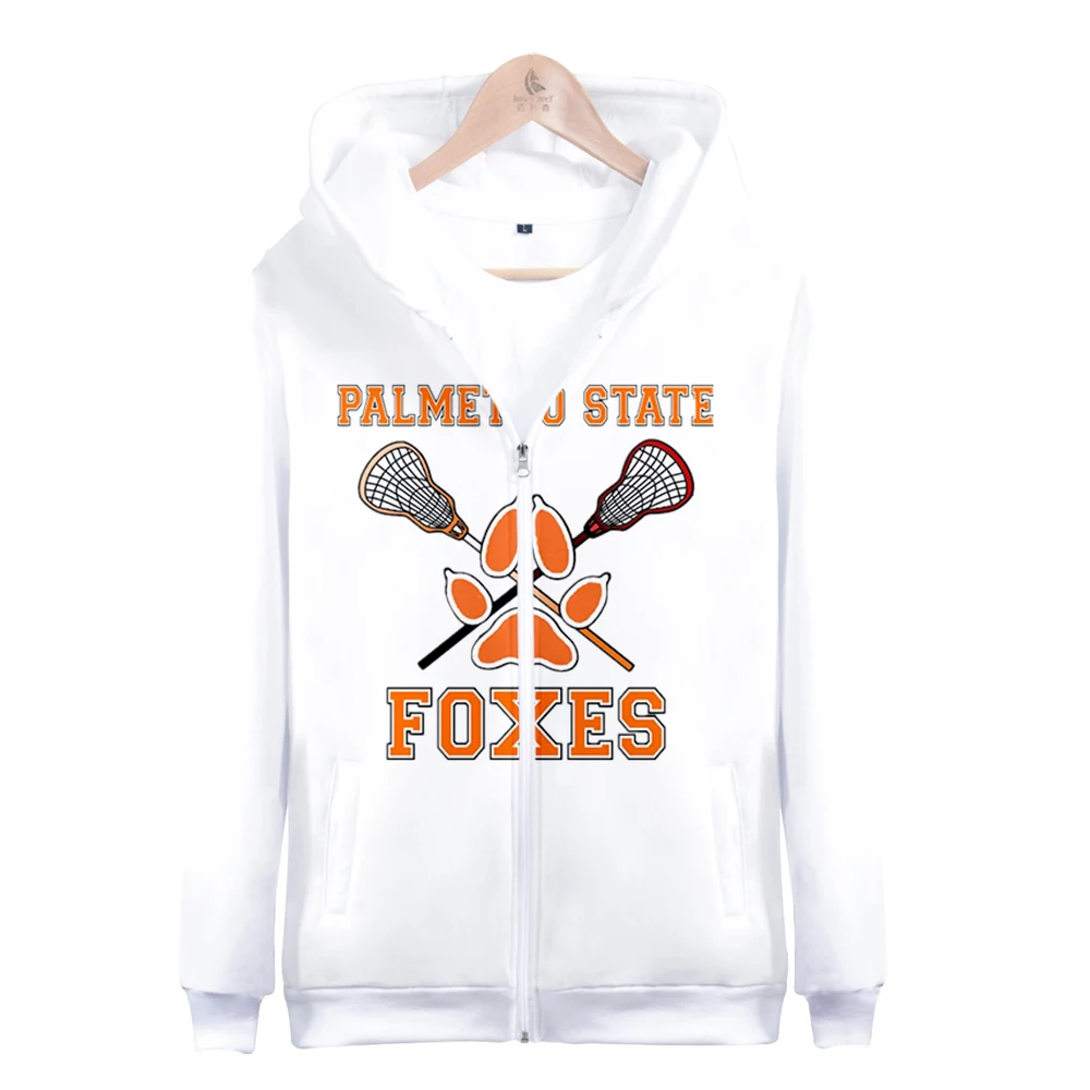 The Foxhole Court 3D Zip-up Sweatshirt Cool High Street Casual Fashion Zipper Hooded Popular Clothes