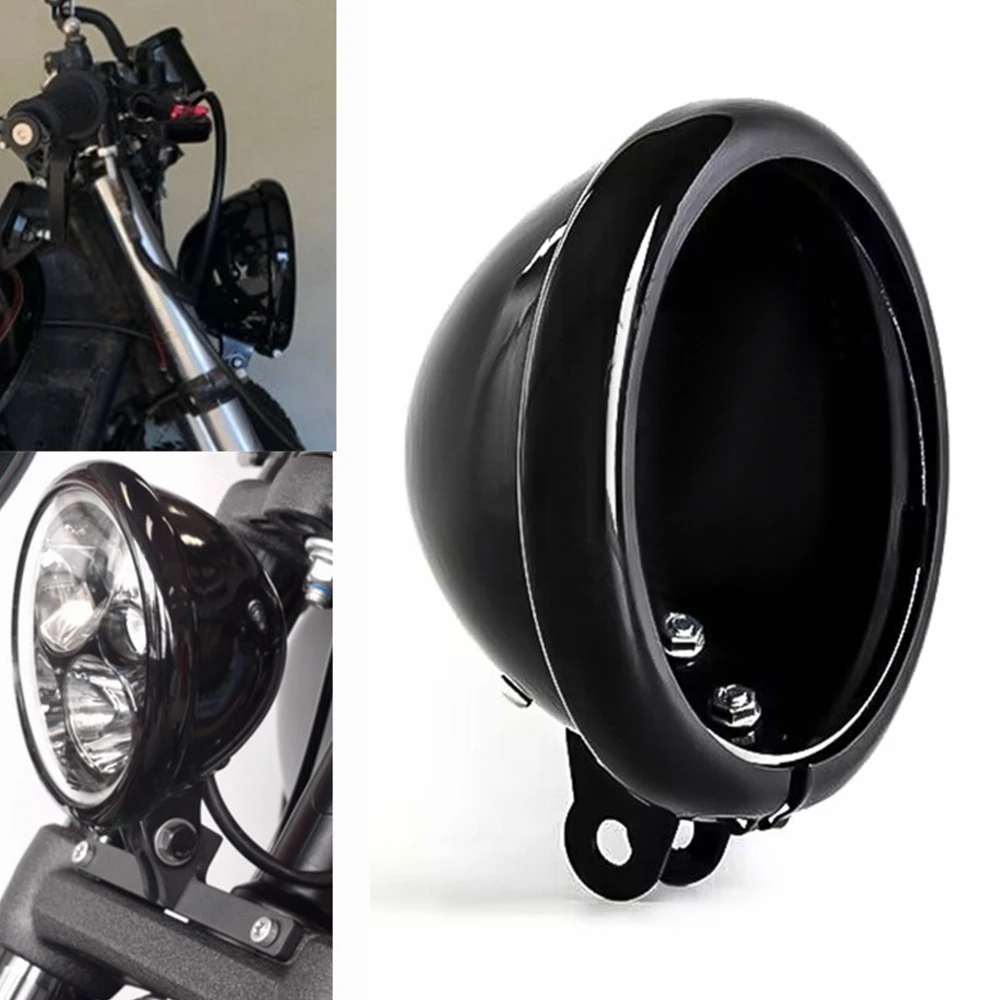 inch Headlight and Housing Bucket Kit for Harley Dyna