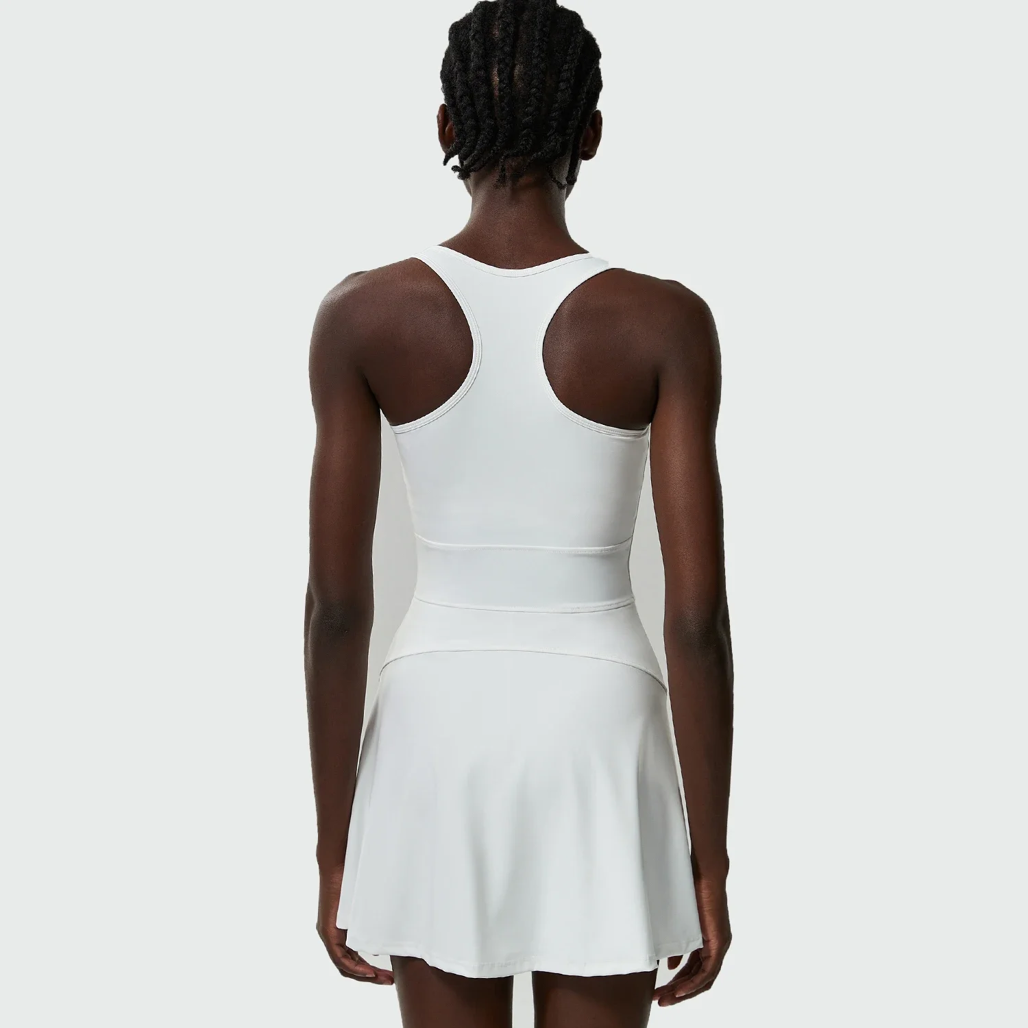 One Piece Tennis Dress Women Summer Solid Color Outdoor Running Skirt Breathable Quick Dry Jumpsuit Breathable Gym Clothes