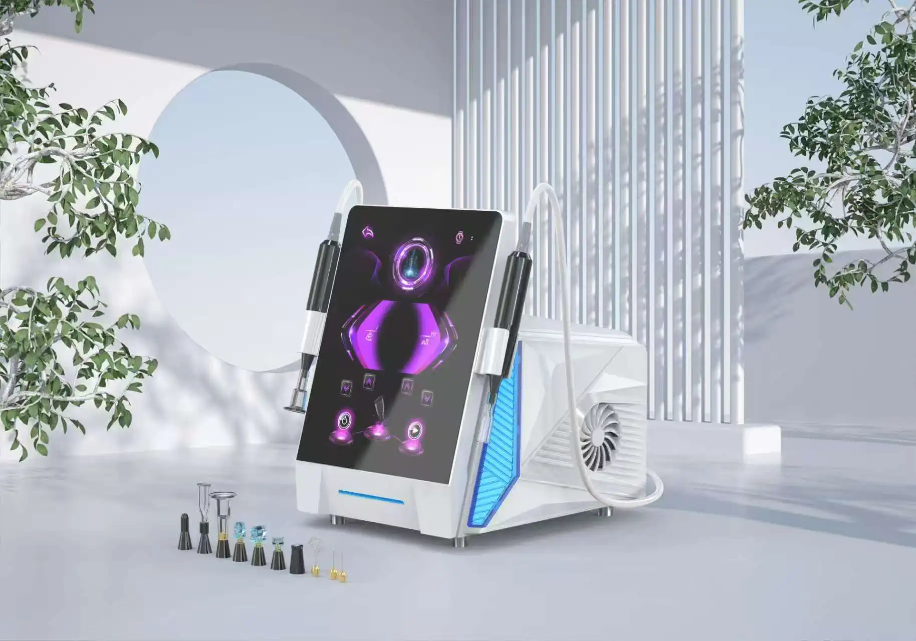Cold low temperature plasma beauty instrument for face anti-aging scalp anti-aging beauty salon dedicated home use