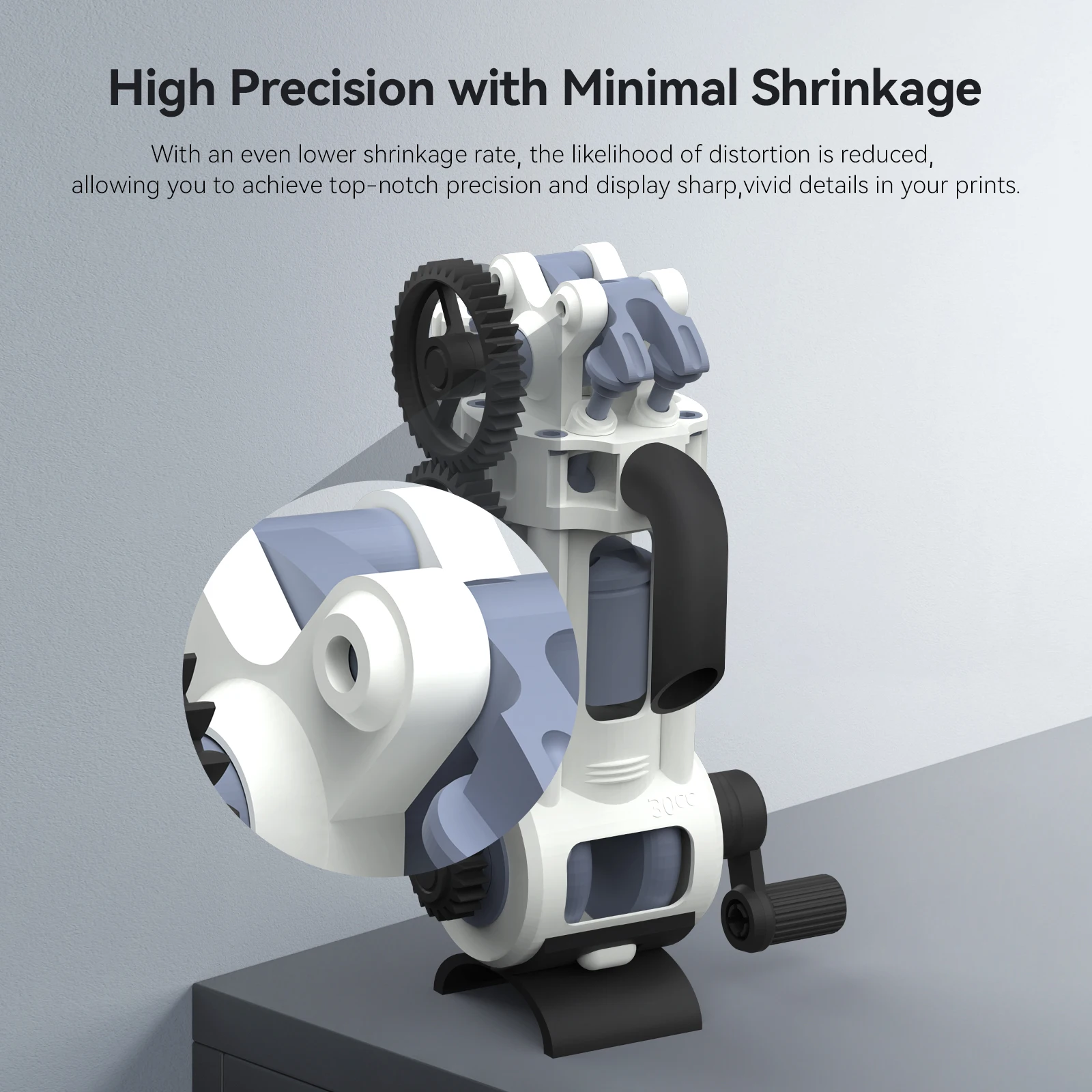3D Printing Resin Anycubic ABS-Like+ Resin Pro 2 Rapid UV Curing 405nm Standard Photopolymer Resin ABS 3D High Precision for LCD